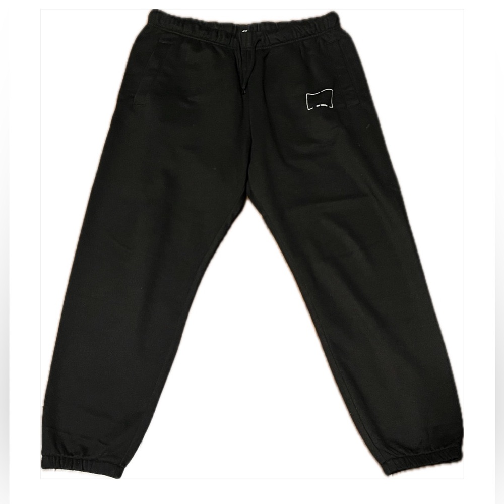 Black sweatpants joggers, size medium